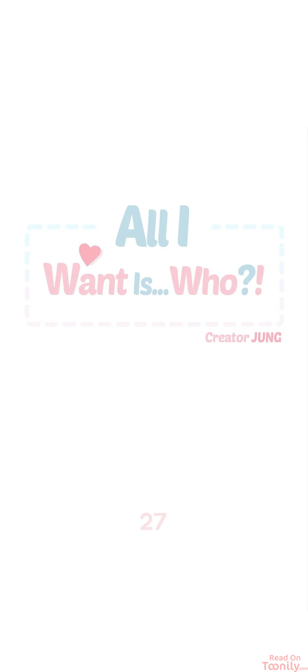 All I Want Is… Who! image