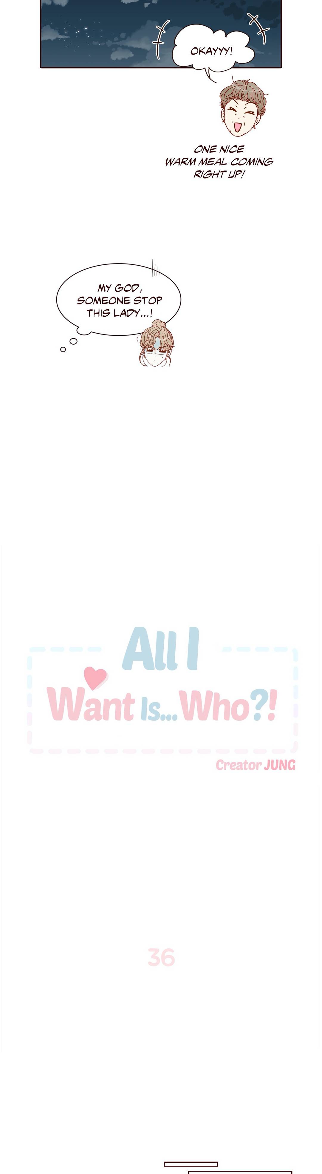 All I Want Is… Who! image