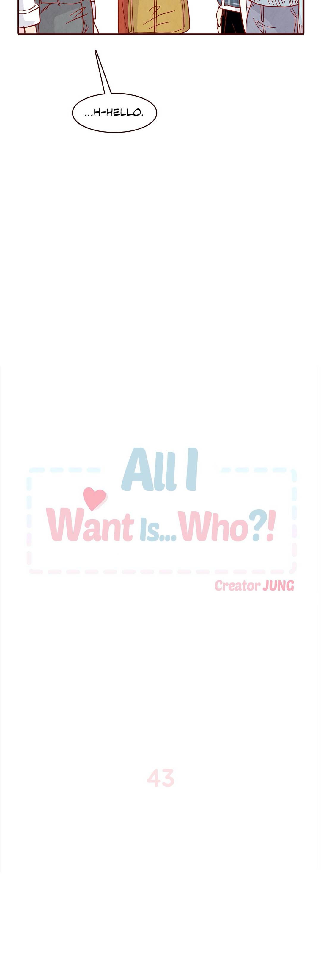 All I Want Is… Who! image