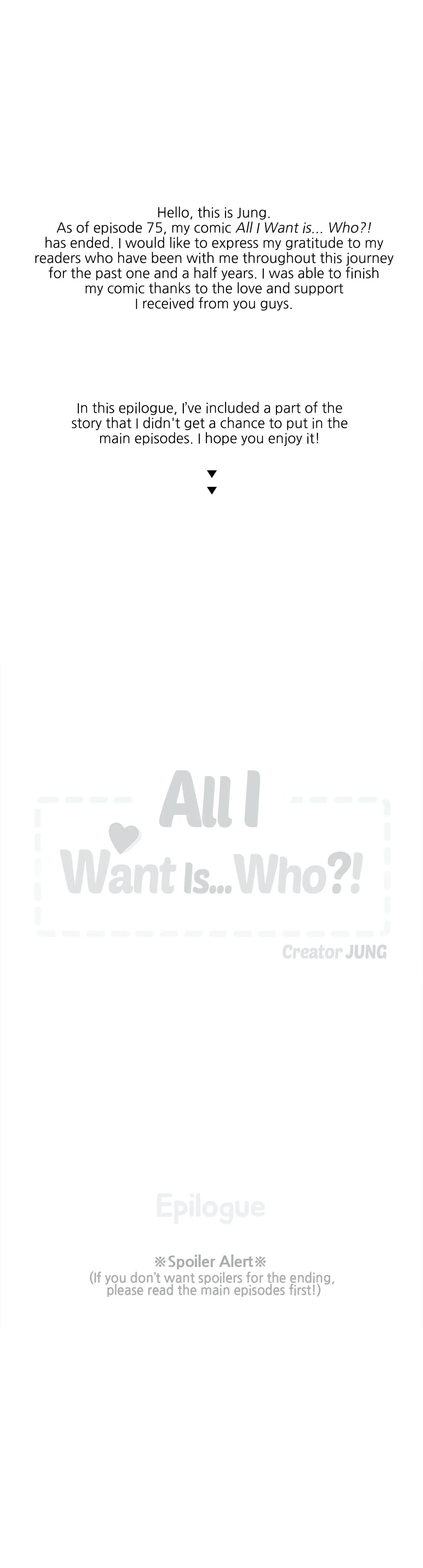 All I Want Is… Who! image