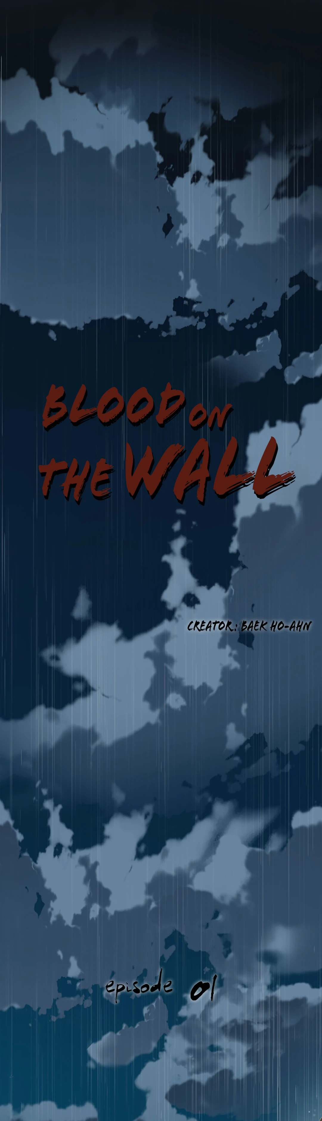 Blood on the wall image