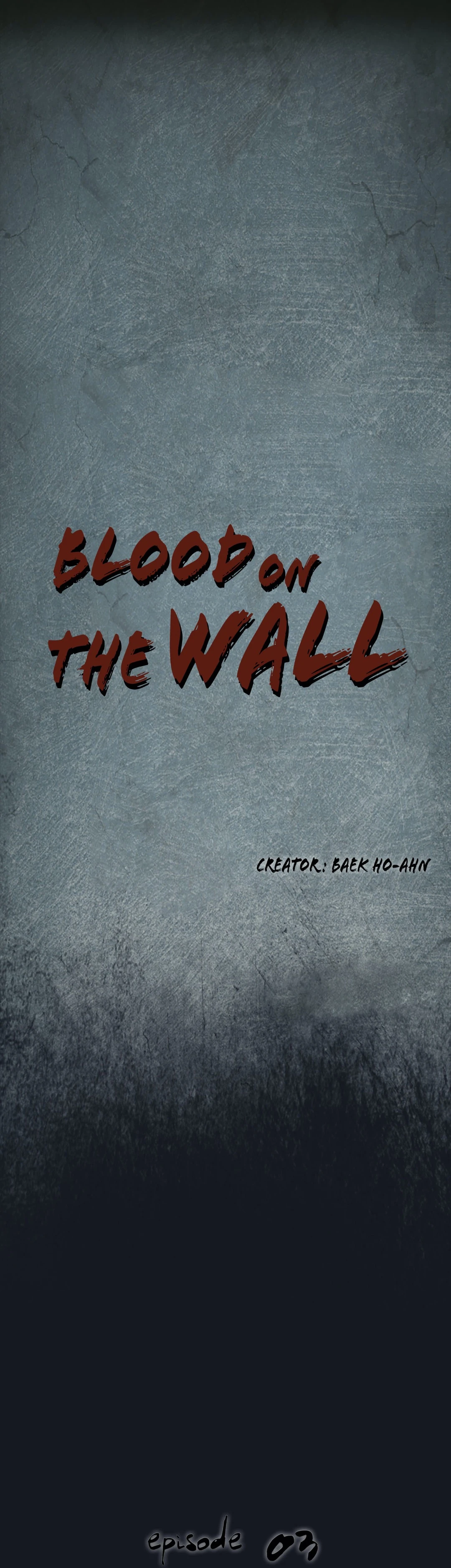 Blood on the wall image