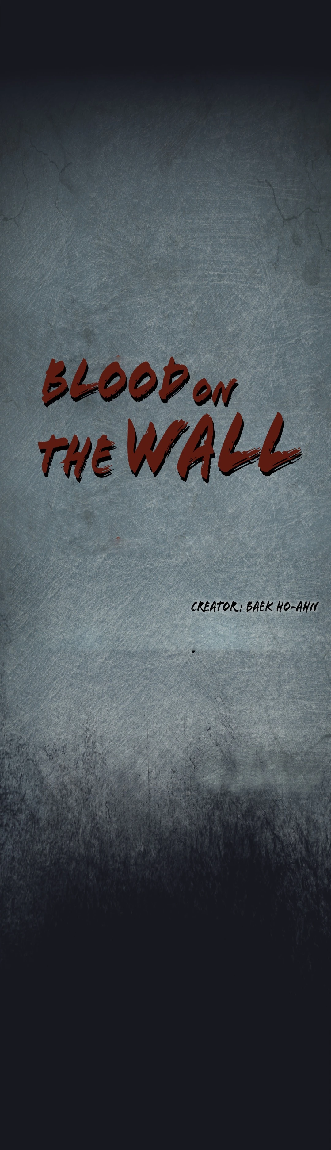 Blood on the wall image