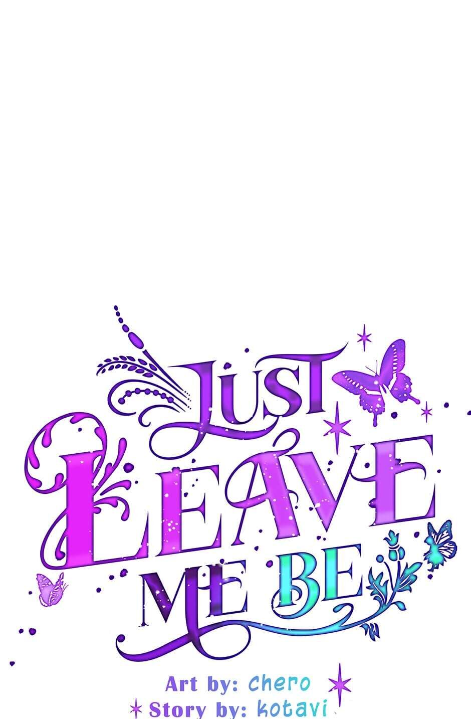 Just Leave Me Be image