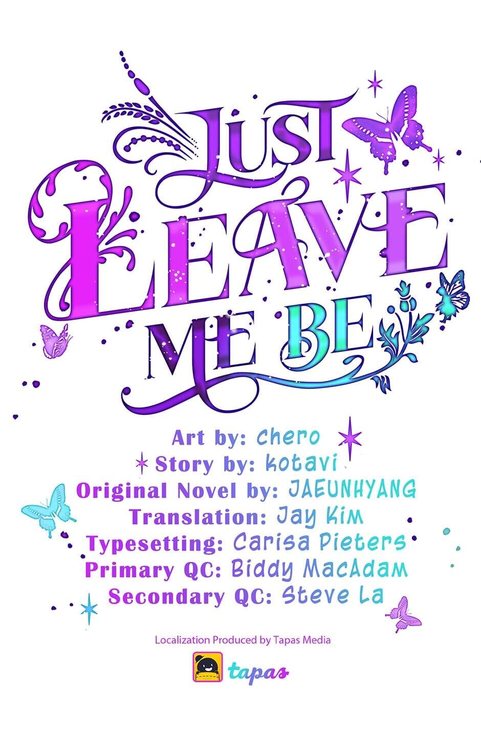 Just Leave Me Be image