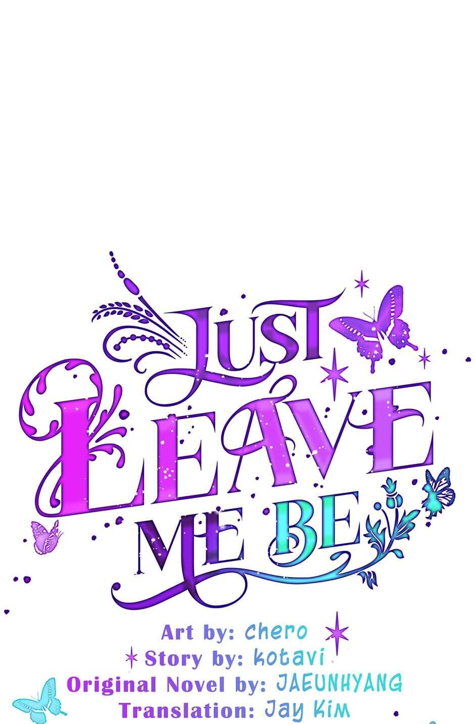 Just Leave Me Be image