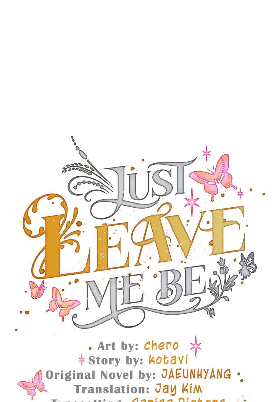 Just Leave Me Be image