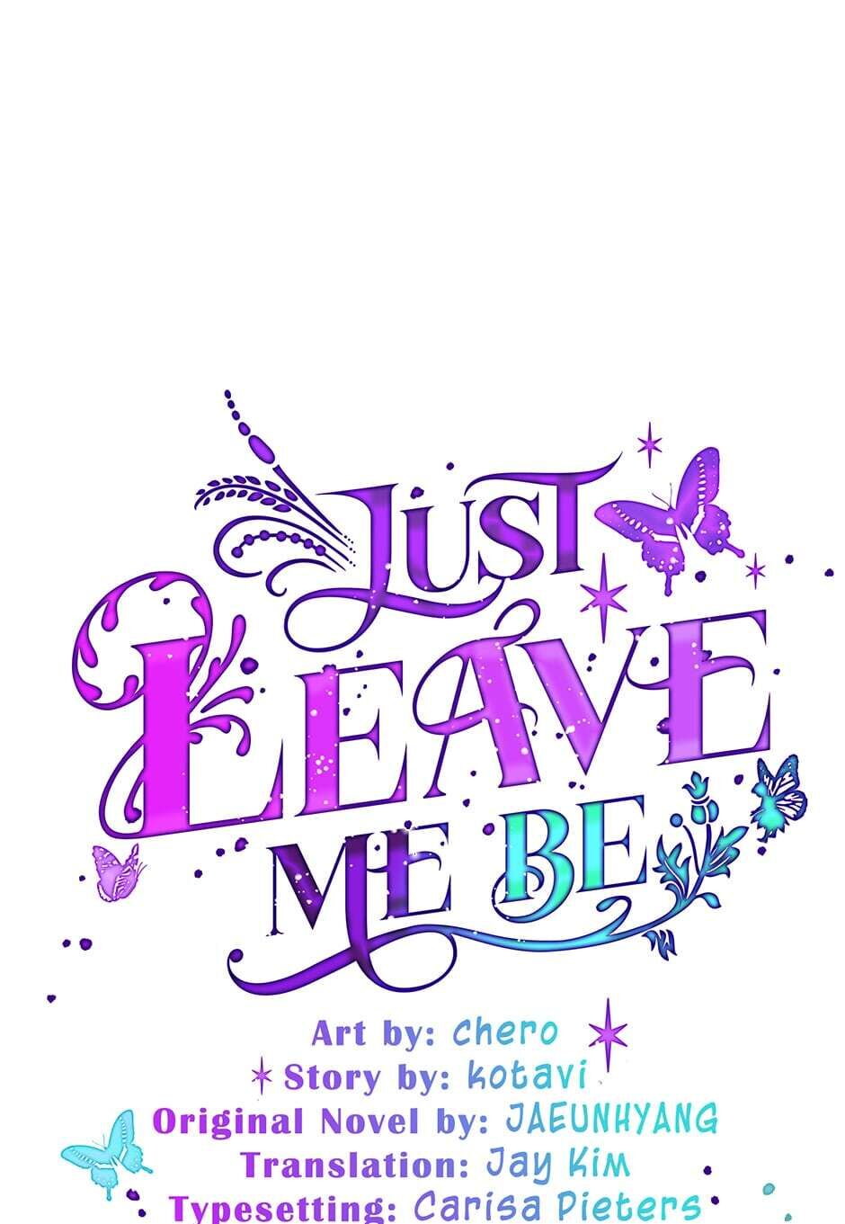 Just Leave Me Be image