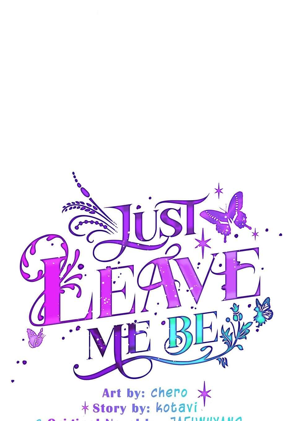 Just Leave Me Be image