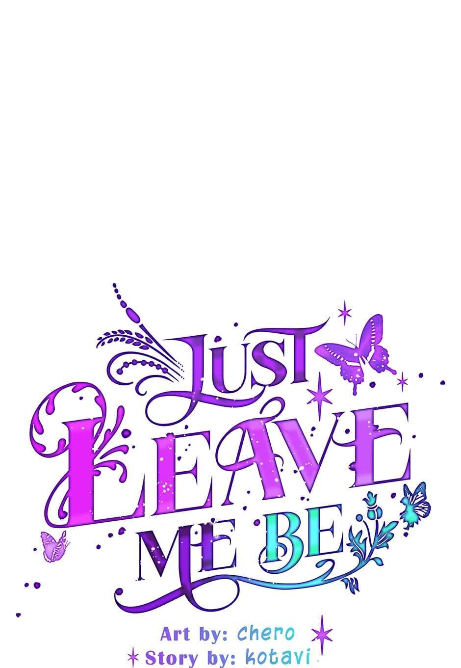 Just Leave Me Be image