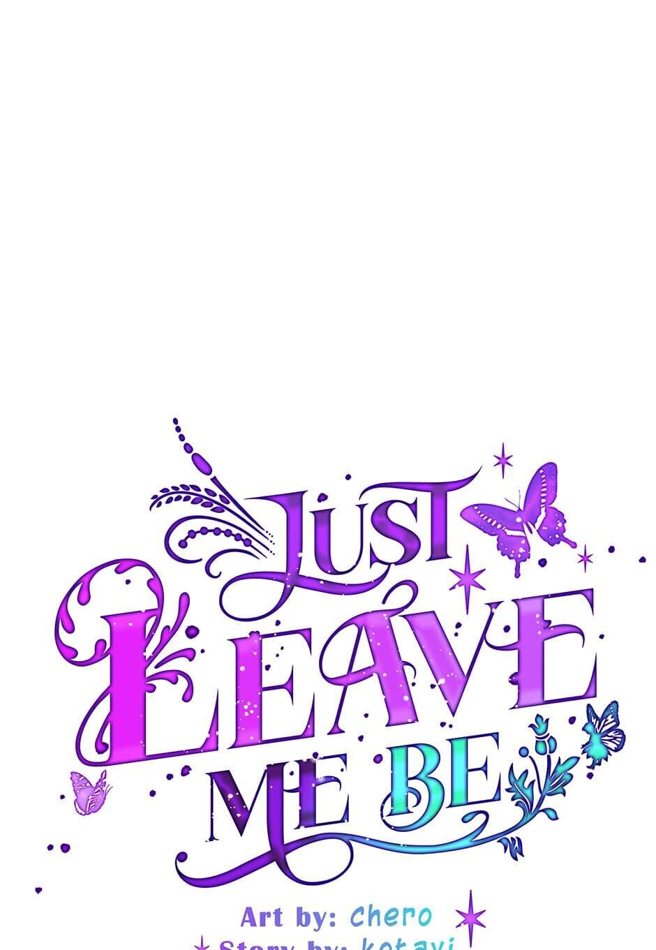 Just Leave Me Be image