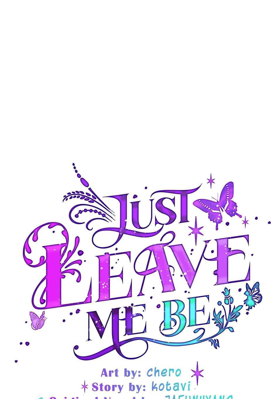 Just Leave Me Be image