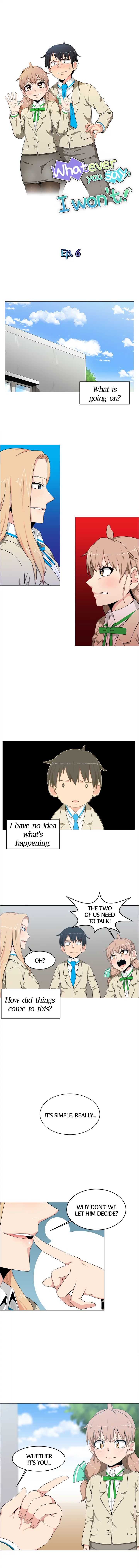 Whatever you say, I won’t! image
